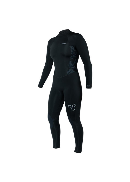Women's Axis Back Zip Full Wetsuit 4/3mm