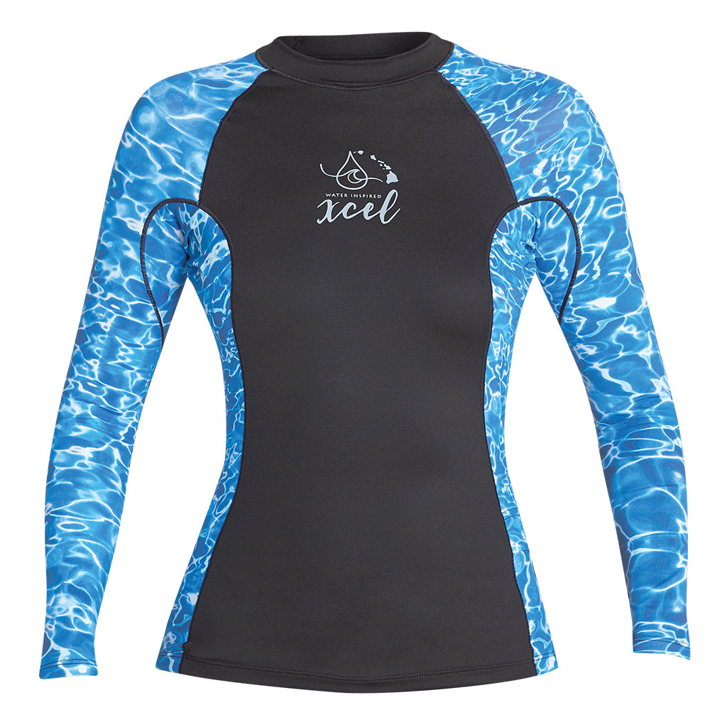 Women's Ocean Ramsey Water Inspired Premium Stretch Long Sleeve UV Top –  Xcel Wetsuits