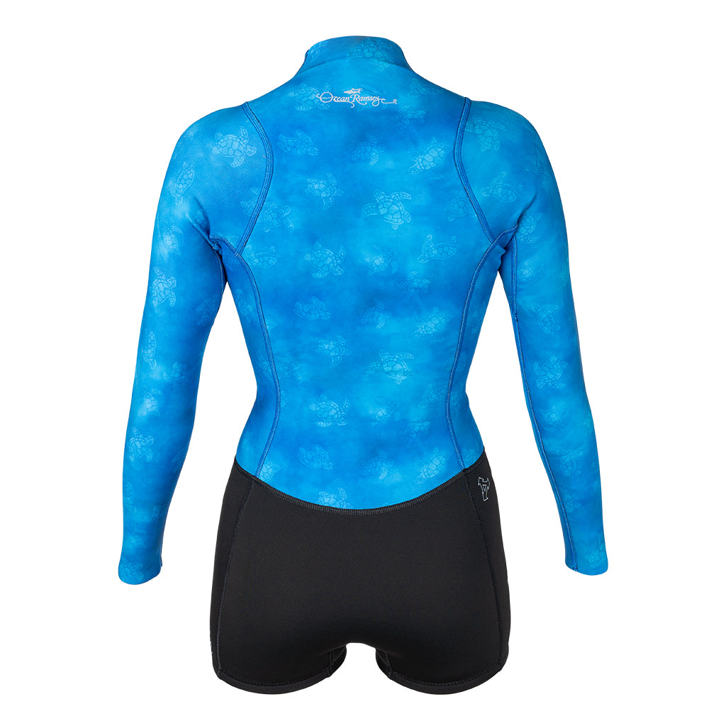 Women's Ocean Ramsey Water Inspired Axis Long Sleeve Front Zip Springsuit 2/1mm