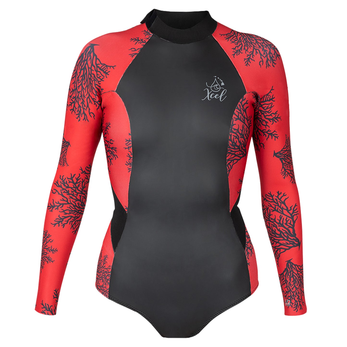 Women's Ocean Ramsey Water Inspired Axis Long Sleeve Back Zip Glide Skin Springsuit 2mm