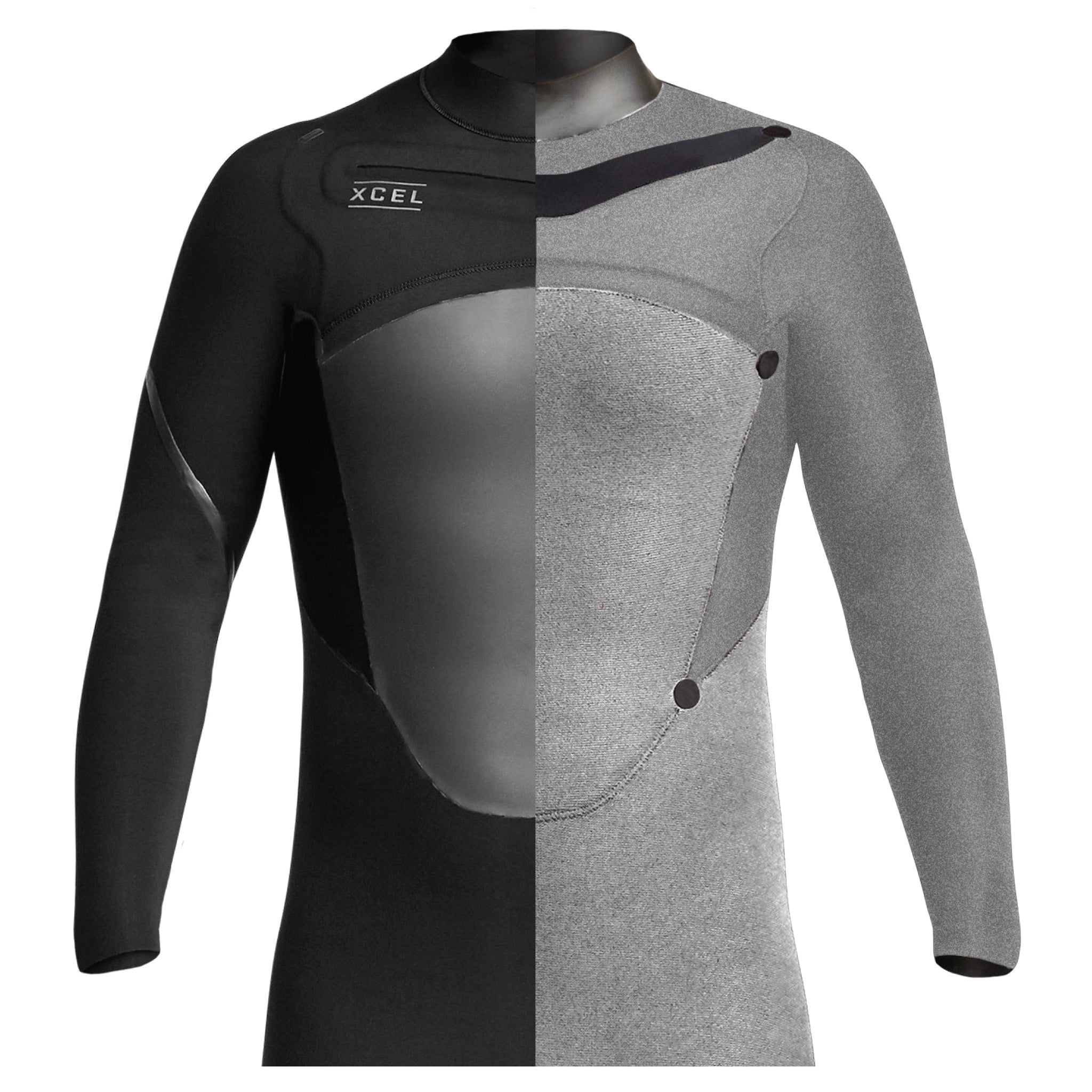 Xcel Axis X Wetsuit cross-section