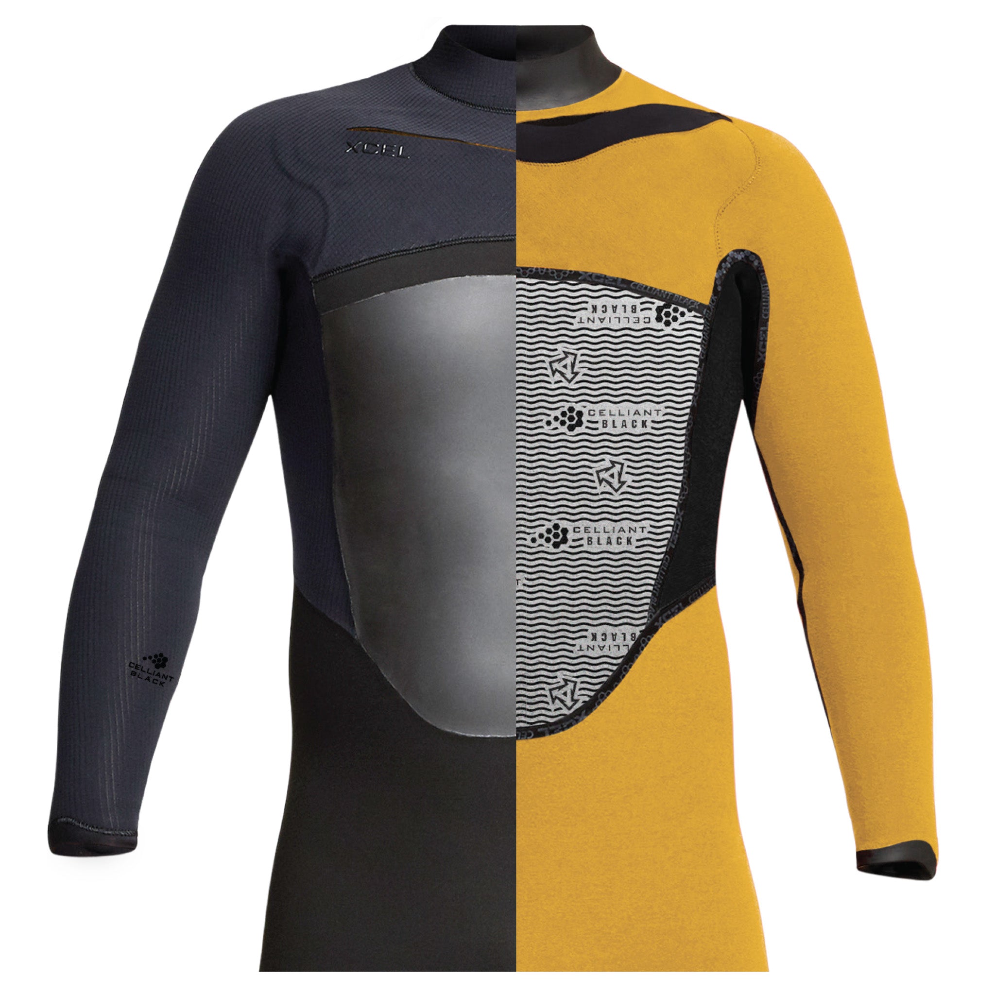 Xcel Drylock Wetsuit cross-section