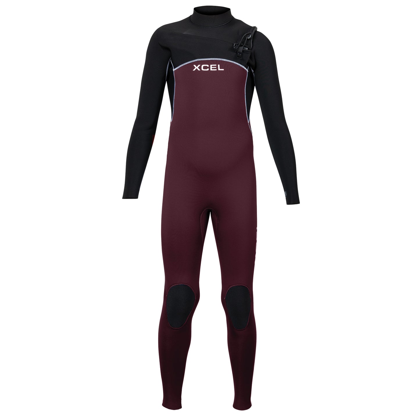 Kids' Comp Full Wetsuit 3/2mm - Wine/Black