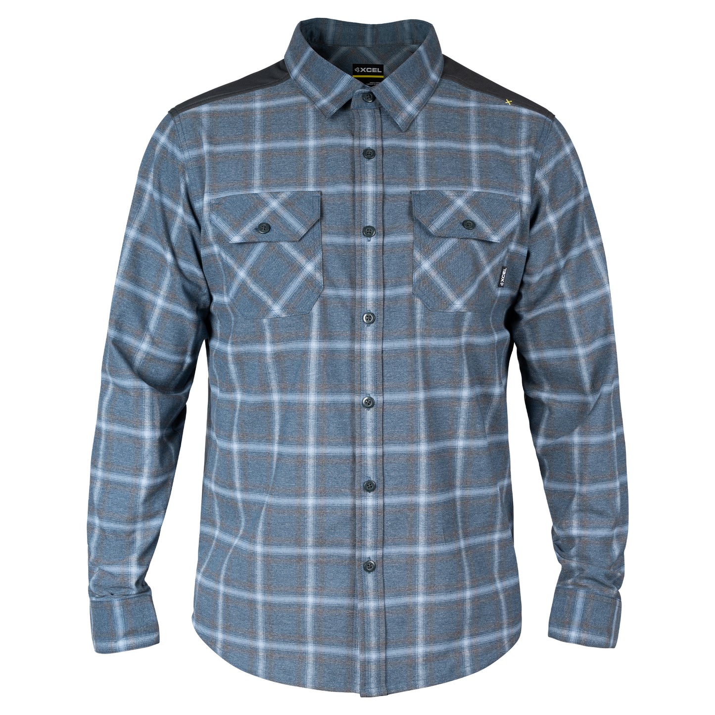Men's Flannel Shirt - Navy Plaid/Graphite