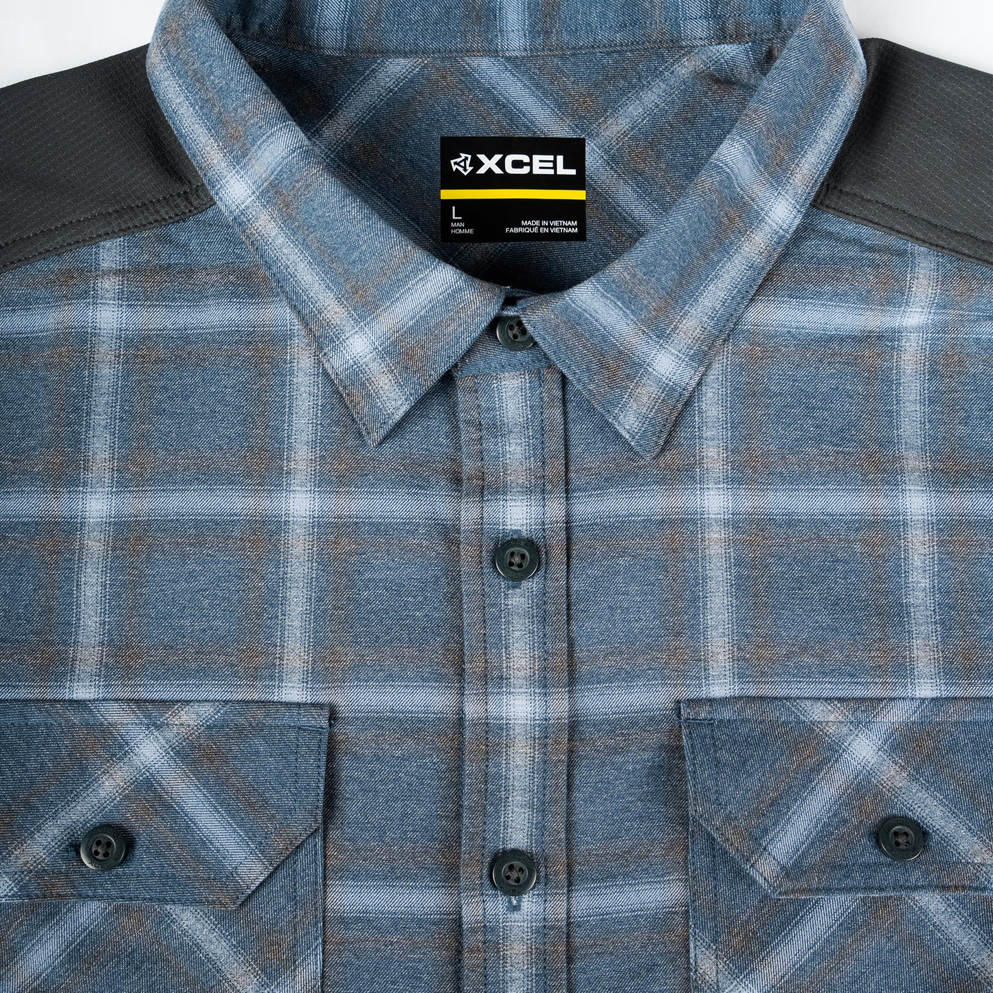 Men's Flannel Shirt - Navy Plaid/Graphite