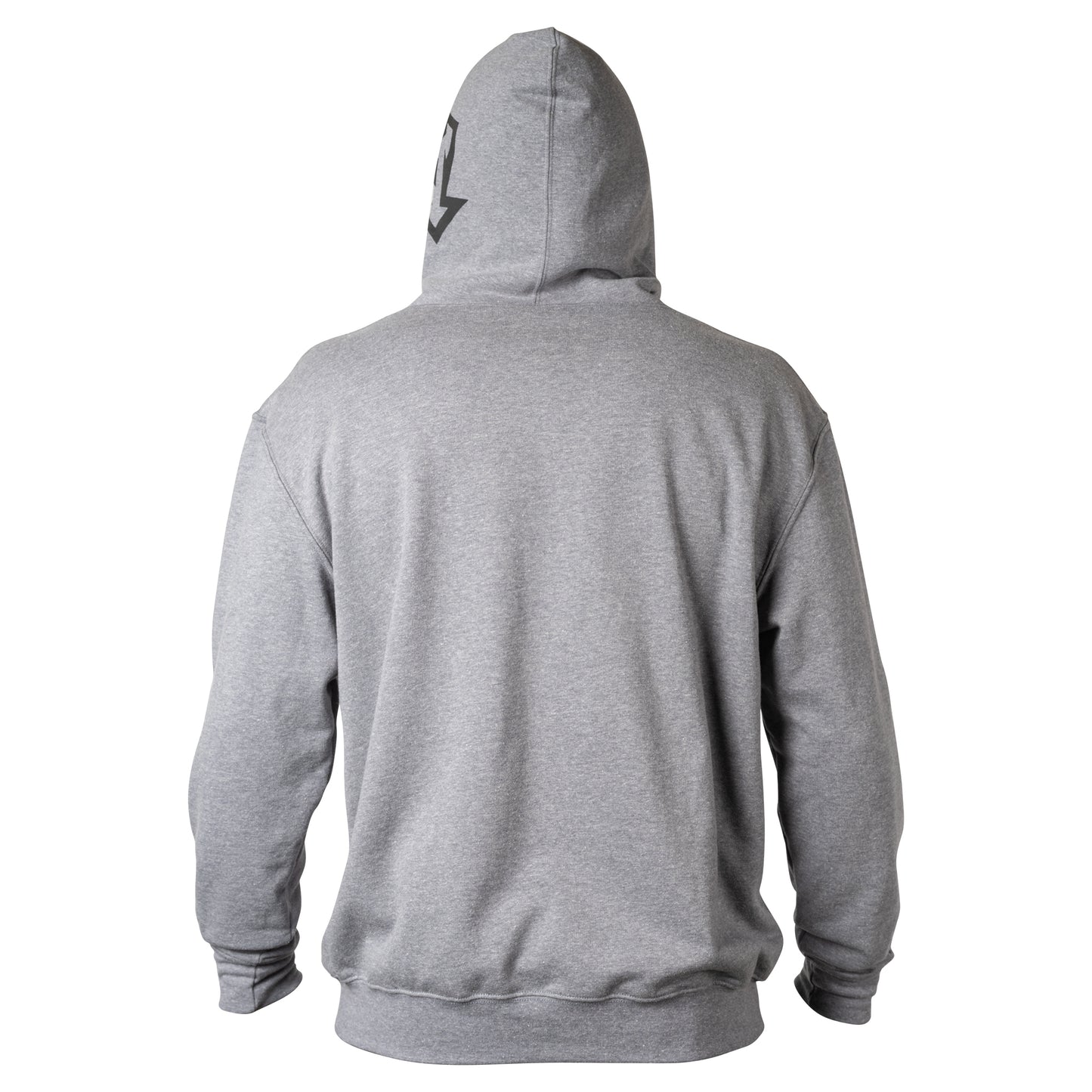 Men's Corp Logo Long Sleeve Hooded Fleece - Heather Grey