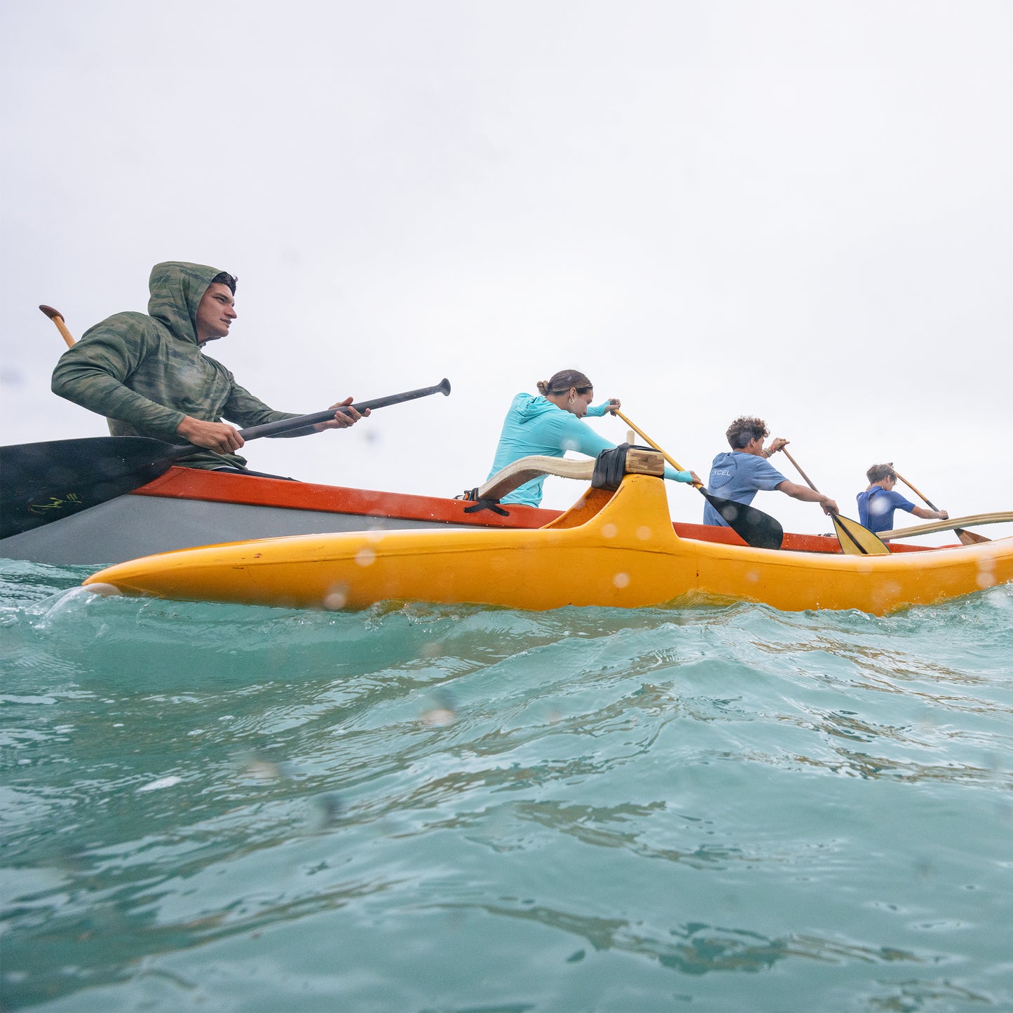 Men's ThreadX Hawaiian Hooded Camo Long Sleeve UV Top