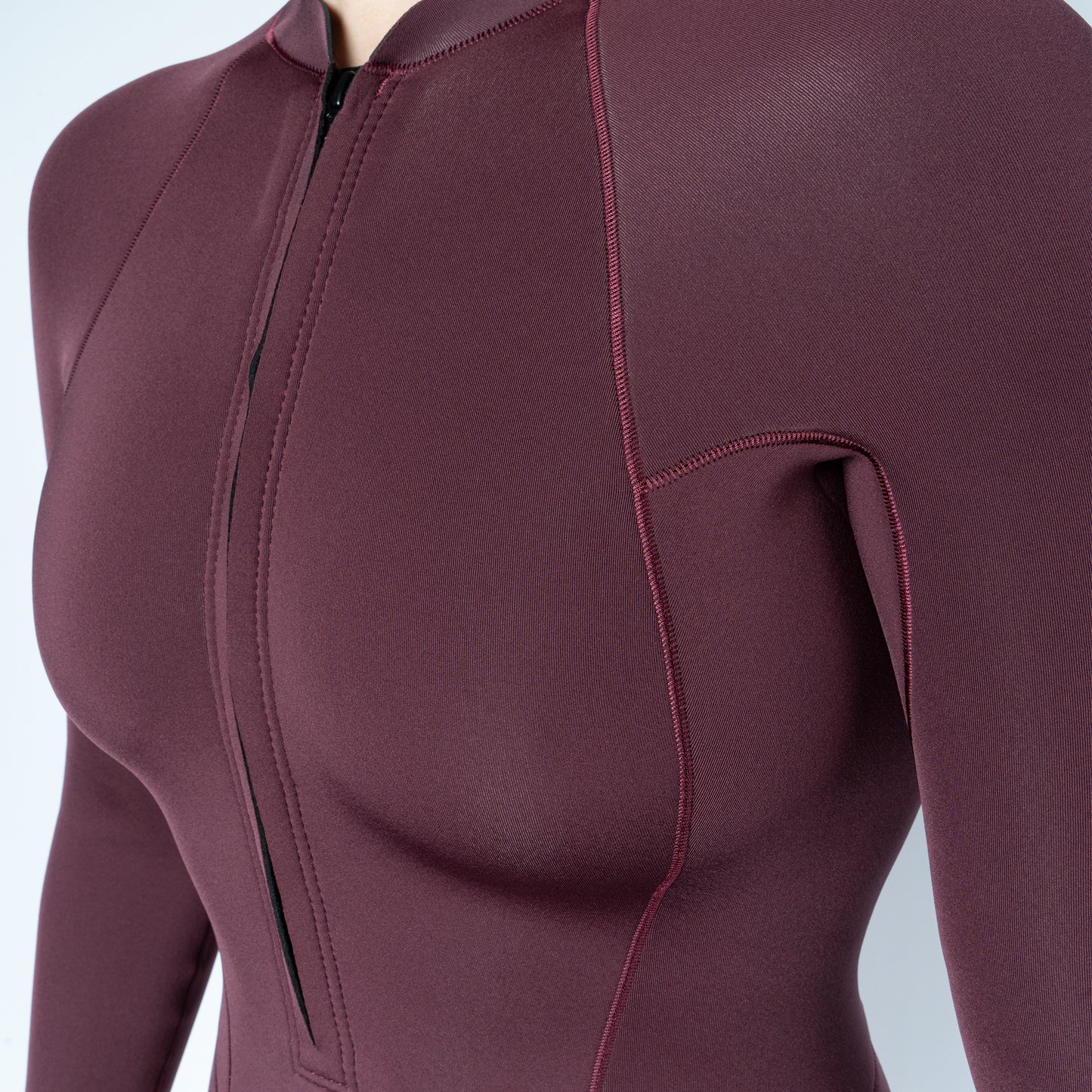 Women's Comp Long Sleeve Front Zip Spring 1MM