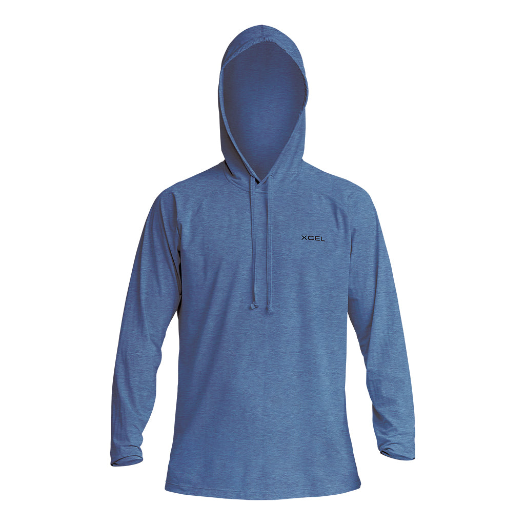 Men's Heathered Ventx Hooded Pullover UV