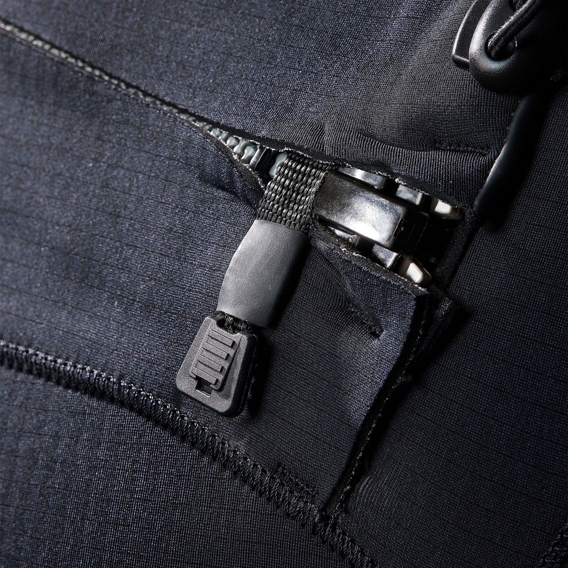 zipper enclosure with magnetic closure