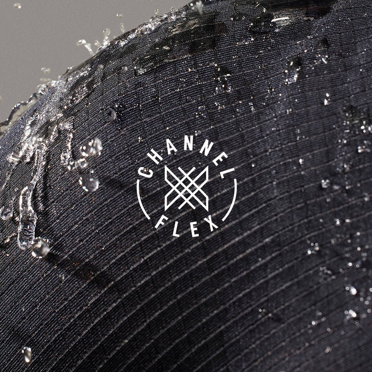 Xcel Channel Flex wetsuit technology close up image