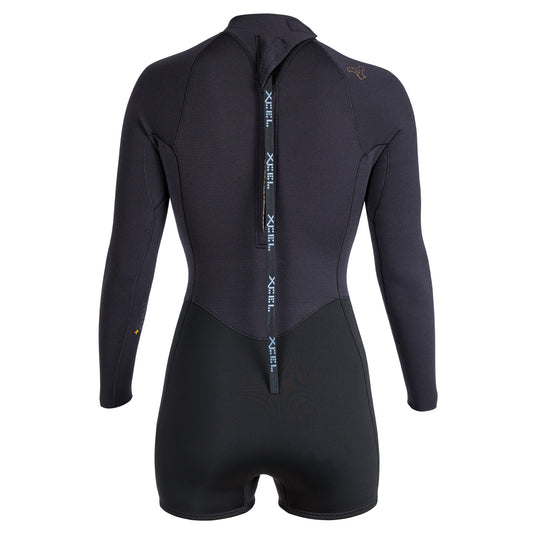Women's Comp+ L/S Back Zip Boy Cut Springsuit 2/1.5mm