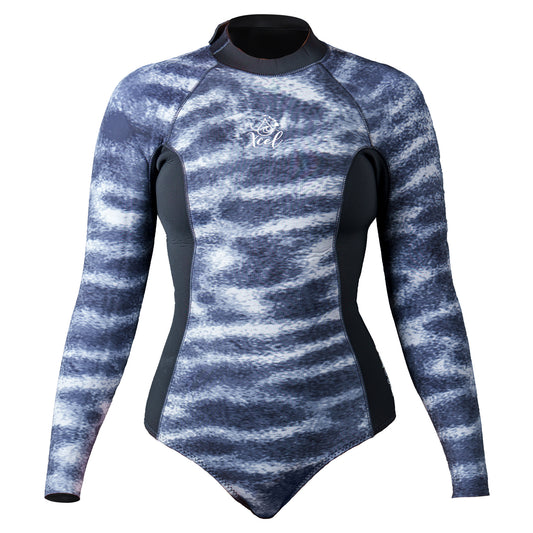 Women's Ocean Ramsey Water Inspired Long Sleeve Titanium Glideskin Springsuit 3mm