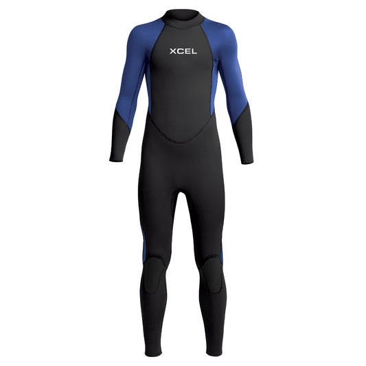 Kids' Axis Flatlock Back Zip Full Wetsuit 3/2mm