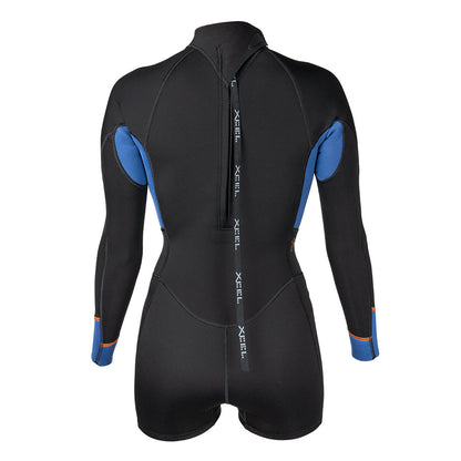 Women's Axis Long Sleeve Back Zip Boy Short Springsuit 2mm