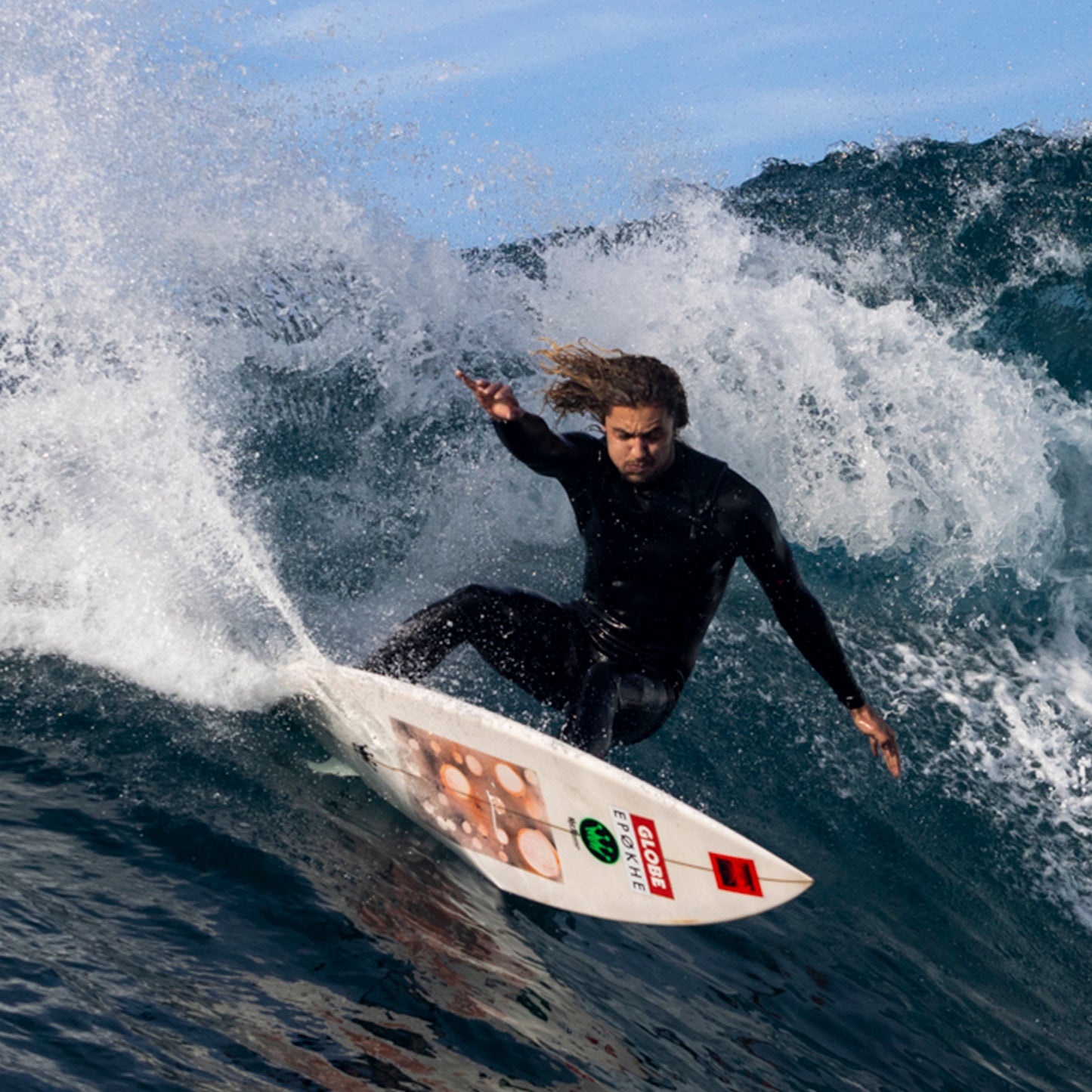 Shaun doing a turn surfing