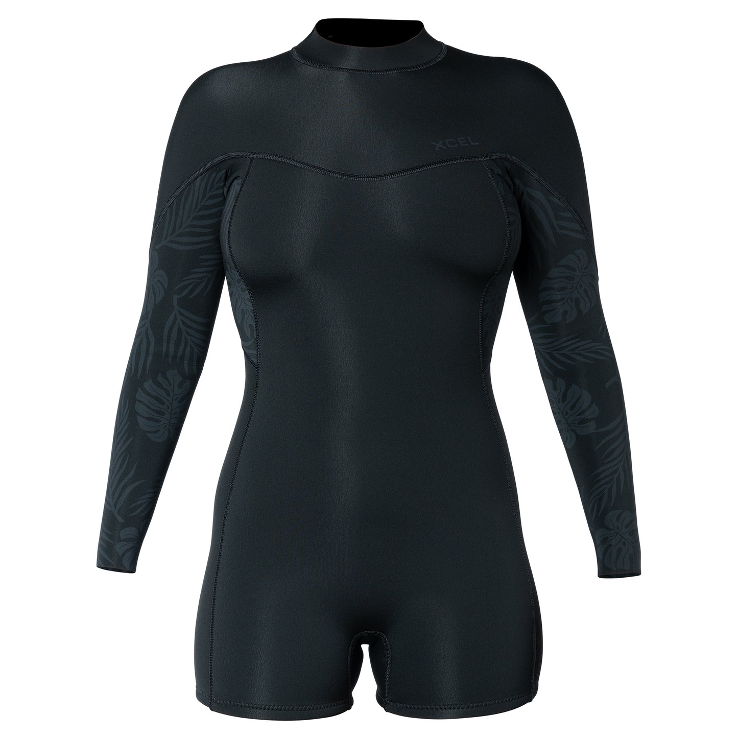 Women's Axis Long Sleeve Back Zip Boy Short Spring Wetsuit 2mm