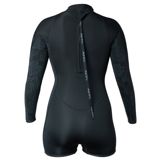 Women's Axis Long Sleeve Back Zip Boy Short Spring Wetsuit 2mm