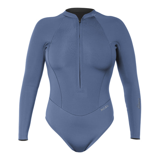 Women's Comp Long Sleeve Front Zip Spring 1MM