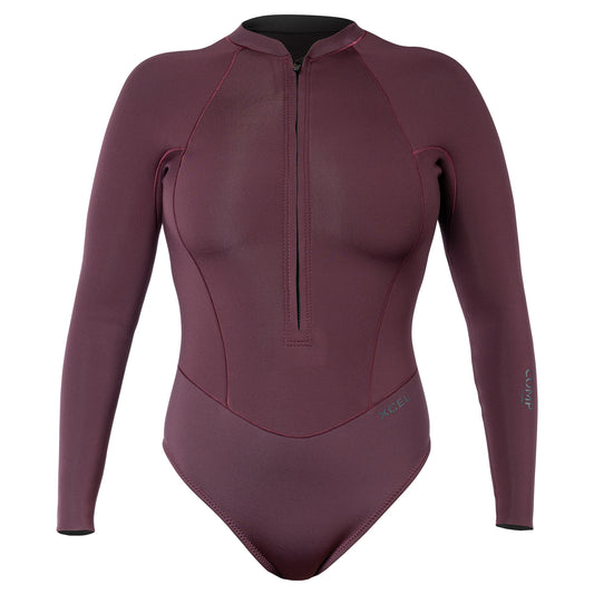 Women's Comp Long Sleeve Front Zip Spring 1MM