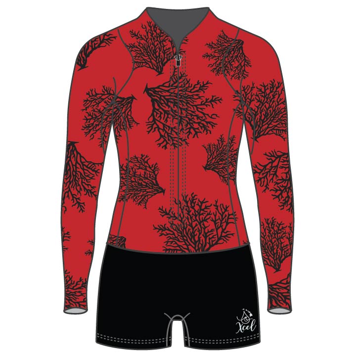 Ocean Ramsey Water Inspired Axis Long Sleeve Front Zip Springsuit 2mm