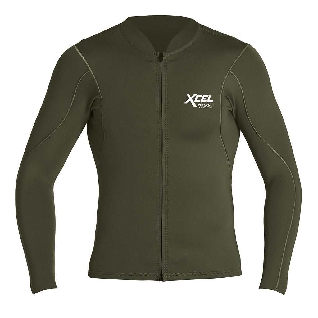 Men's Axis Log Sleeve Front Zip Jacket 1/0.5mm