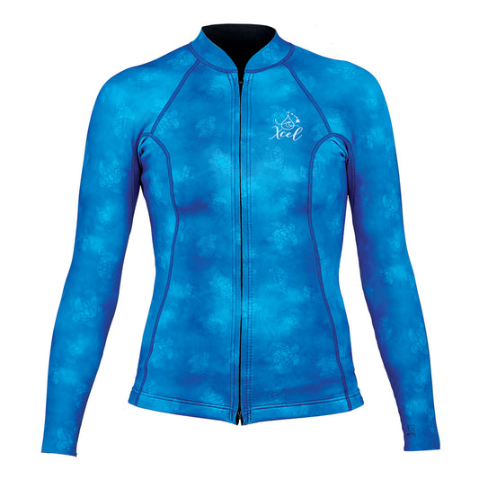 Women's Ocean Ramsey Water Inspired Axis Long Sleeve Front Zip Jacket 2/1mm