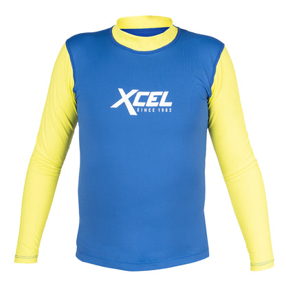 Youth Premium Stretch Color Block Long Sleeve Performance Fit UV Top