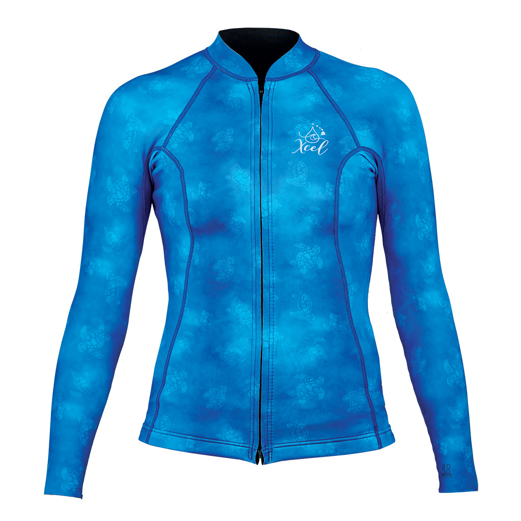 Youth Ocean Ramsey Water Inspired Axis Long Sleeve Front Zip Jacket 2/1mm