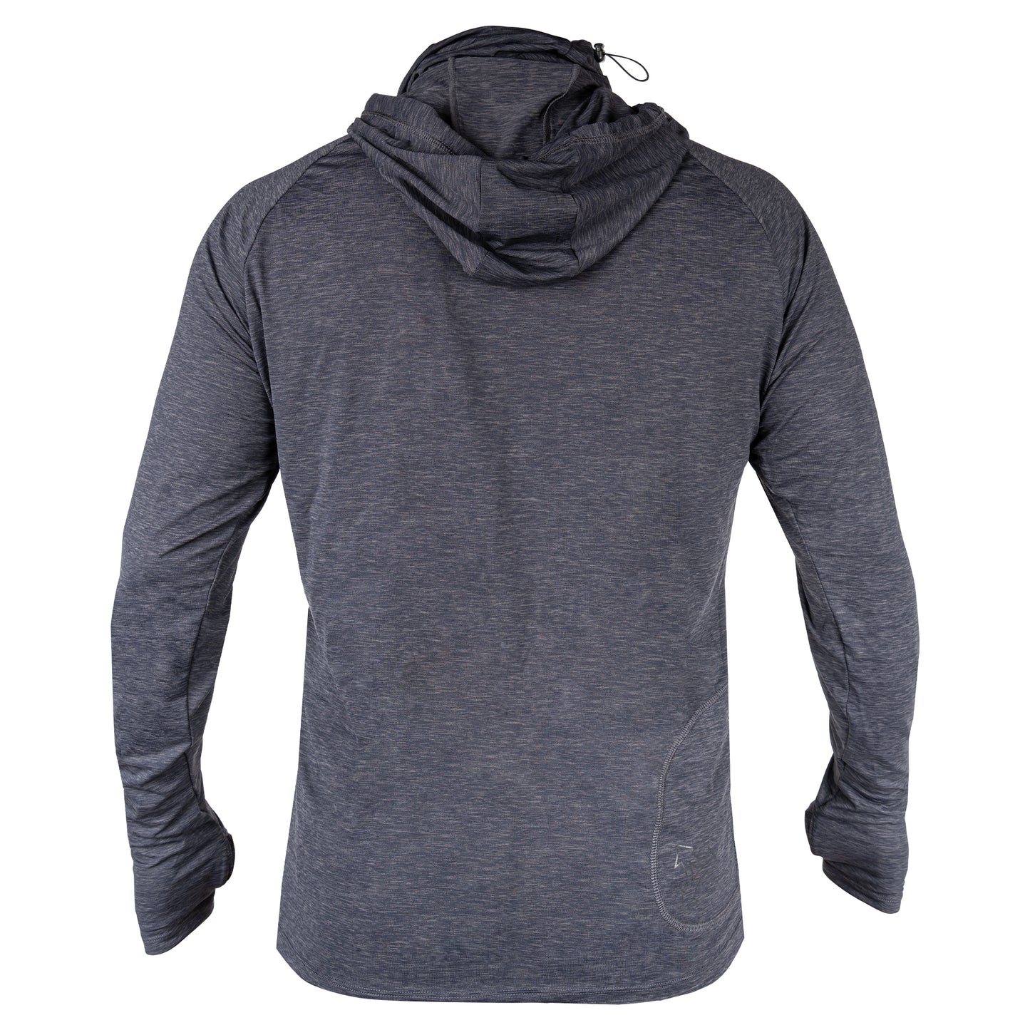 Men's Heathered VentX Hooded Pullover Top W/Face Cover UV