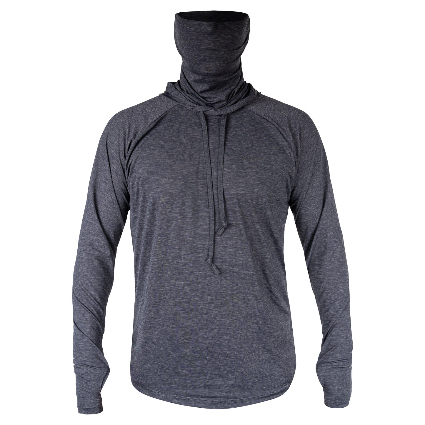Men's Heathered VentX Hooded Pullover Top W/Face Cover UV