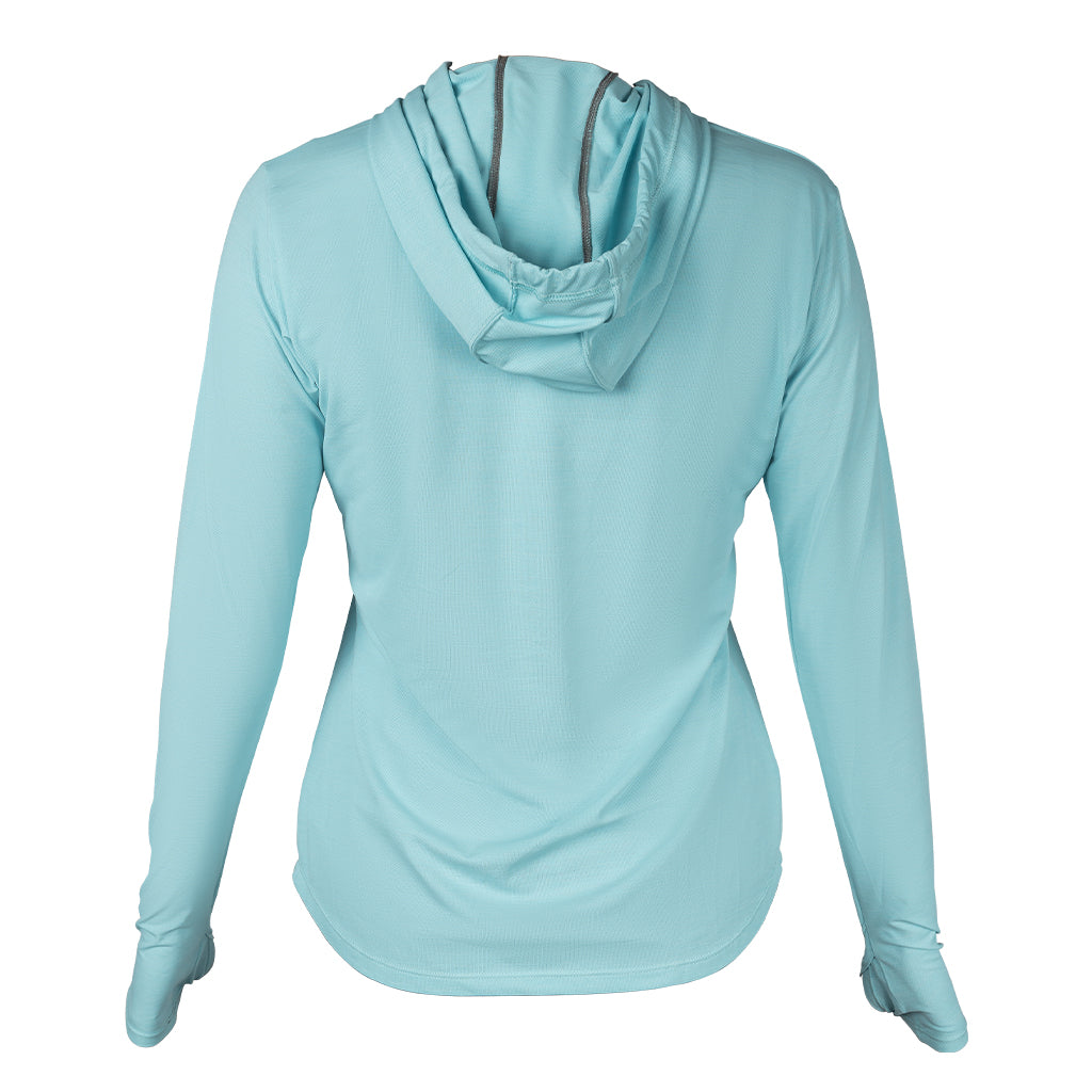 Women's Heathered Ventx Long Sleeve Hooded Relaxed Fit UV